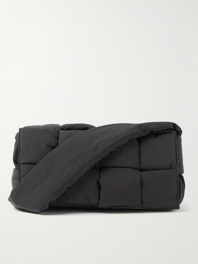 Bottega Veneta Tech Cassette Padded Intrecciato Shell Messenger Bag
