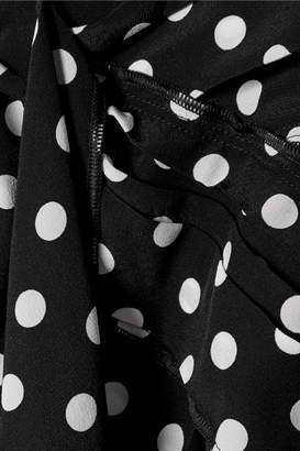 Marc Jacobs Polka-dot Silk-georgette Blouse - Black