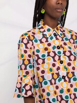 Thumbnail for your product : La DoubleJ Artemis foliage-print shirt dress