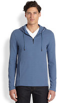 Thumbnail for your product : Michael Kors Mixed Media Waffle Knit Hoodie