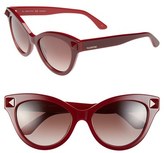 Thumbnail for your product : Valentino 'Rockstud' 53mm Cat Eye Sunglasses