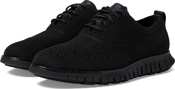 Cole Haan Zerogrand Remastered Stitchlite Wingtip Men's Lace-up Boots Black/Black : 8.5 W - Wide, Textile