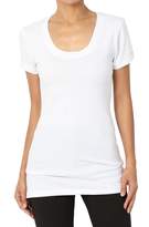 Thumbnail for your product : TheMogan Women's Scoop Neck Short Sleeve T-Shirts Cotton Tee M