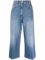 Thumbnail for your product : MSGM High-Rise Cropped Jeans