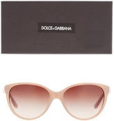 Thumbnail for your product : Dolce & Gabbana Cat Eye Logo Sunglasses