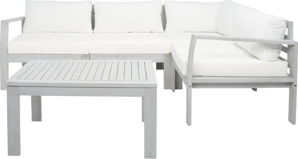 Safavieh EndeliaLivingSet-Indoor/Outdoor-PAT7309-Grey/Beige