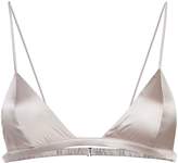 Thumbnail for your product : Fleur Du Mal Luxe triangle bra