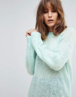 ASOS Design DESIGN oversized jumper in fluffy yarn