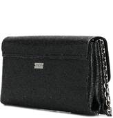 Thumbnail for your product : Casadei foldover glittered clutch bag