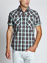 Thumbnail for your product : GUESS Luke Summit  Short-Sleeve Plaid Shirt