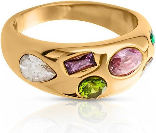 Ever Jewellery Grace Gold Dome Waterproof Ring