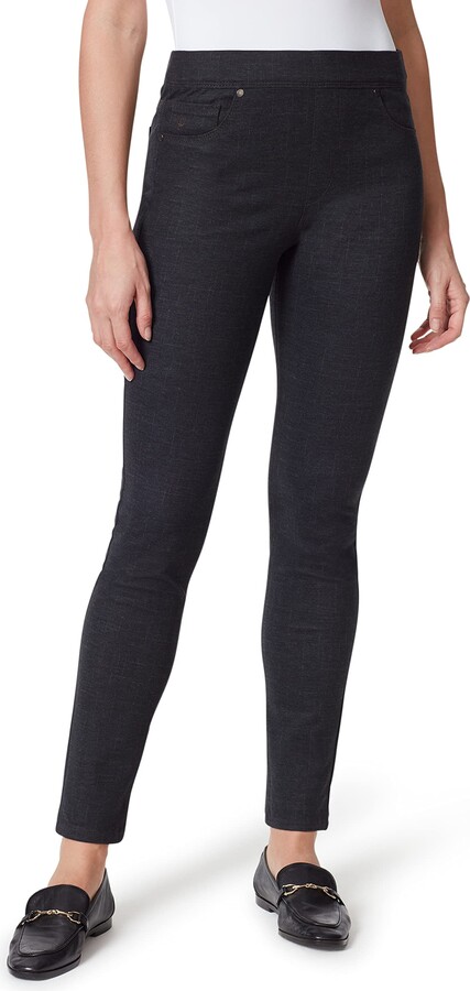 Gloria Vanderbilt Women's Avery Ponte Slim Pull On Pant - ShopStyle