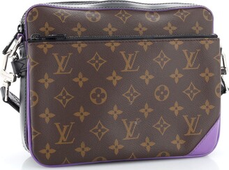 Louis Vuitton LV Trio messenger macassar monogram Brown Leather