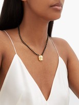 Thumbnail for your product : Anissa Kermiche Rubies Boobies Ruby, Agate & Gold-plated Necklace - Black