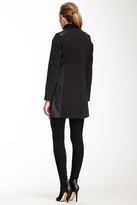Thumbnail for your product : Bebe Faux Leather Piped Coat