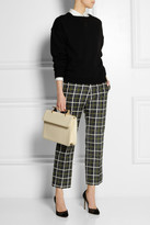 Thumbnail for your product : Marni Graphic Lines cotton-blend straight-leg pants