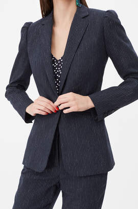 Rebecca Taylor Tailored Pinstripe Suiting Blazer