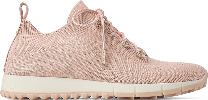 Jimmy Choo Veles Knitted Glitter Sneakers