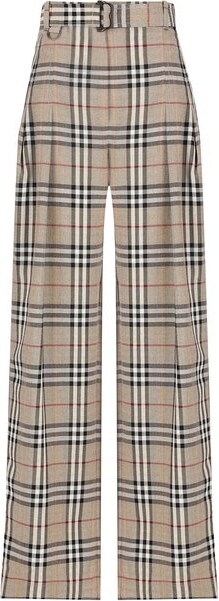 Burberry Vintage Checked Straight Leg Trousers ShopStyle