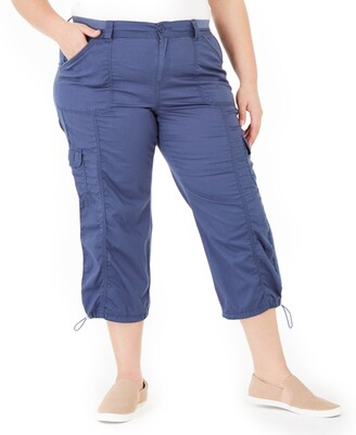 Style&Co. Style & Co Plus Size Cotton Bungee Cargo Capri Pants, Created for Macy's