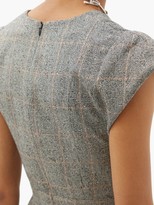 Thumbnail for your product : Alexander McQueen Prince Of Wales-check Wool-blend Pencil Dress - Grey Multi
