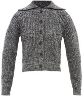 Thumbnail for your product : Proenza Schouler White Label Collared Wool-blend Cardigan - Dark Grey