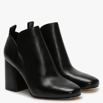 Michael Kors Dixon Black Leather Ankle Boots