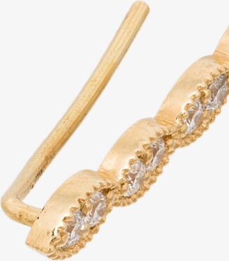 Kimai 18K Yellow Gold Dame Diamond Earring