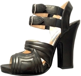 Thumbnail for your product : Prada Black Leather Sandals