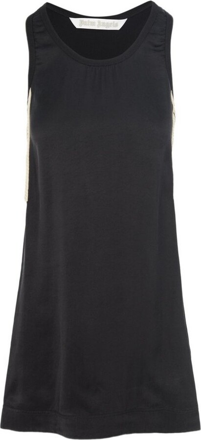Palm Angels Sleeveless Sporty Midi Dress