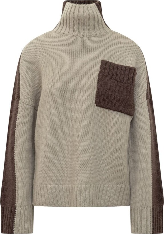 J.W.Anderson Panelled High-Neck Long-Sleeved Jumper