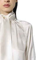 Thumbnail for your product : Max Mara Bow Collar Washed Silk Satin Shirt