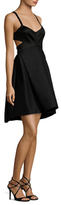 Thumbnail for your product : Halston Fitted Cotton Sweetheart Dress