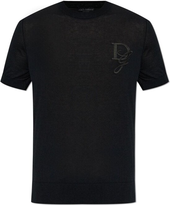 Dolce & Gabbana Logo Patch Crewneck Sweater