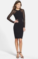 Thumbnail for your product : French Connection 'Viven' Mesh Inset Jersey Body-Con Dress