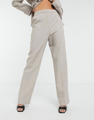 ASOS DESIGN premium suit pants in soft camel