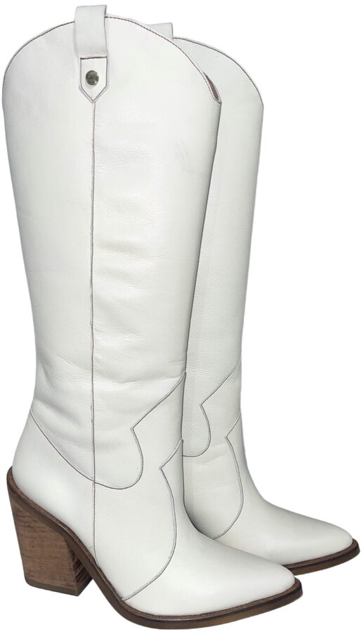 western boots white