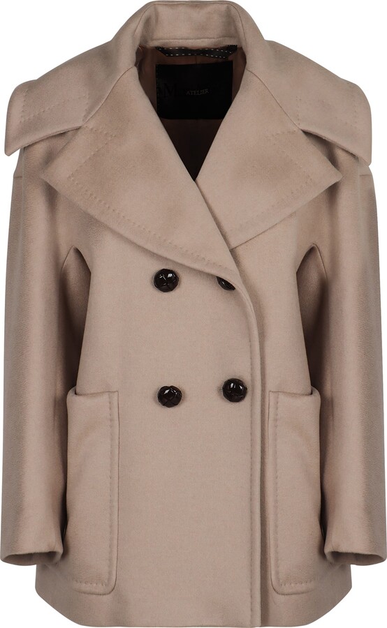 Max Mara Double-breasted Coat In Cashmere