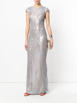 Thumbnail for your product : Galvan Estrella sequinned cap sleeve dress