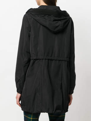 Moncler waist-tied zipped coat