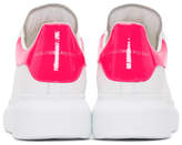 Thumbnail for your product : Alexander McQueen White and Pink Oversized Sneakers