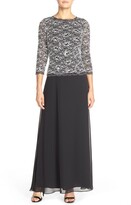 Thumbnail for your product : Alex Evenings Mock Two-Piece A-Line Gown