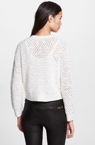 Thumbnail for your product : Alice + Olivia 'Legori' Pearl Bead Open Knit Cardigan (Nordstrom Exclusive)