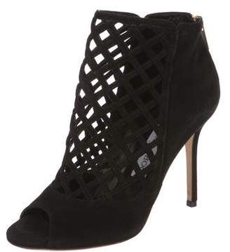 Jimmy Choo Suede Caged Booties