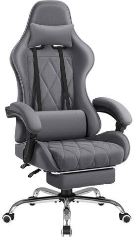 Trisvision Homall Gaming Chair, Computer Chair with Footrest and Massage Lumbar Support, Breathable Fabric High Back Video Game Chair with Swivel Seat and...