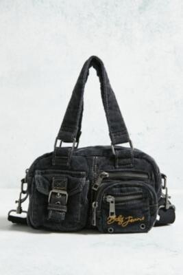 Faux-Leather Mini Utility Shoulder Bag