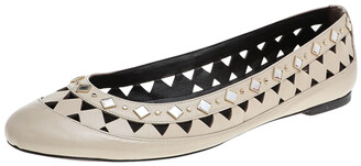 tory burch white flats