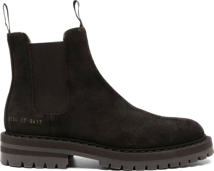 Common Projects Chelsea suede ankle boots