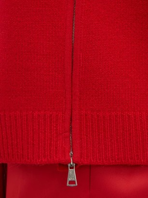 No.21 Crystal-embellished Wool-blend Sweater - Red