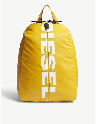 Diesel Gold and White Logo Backpack